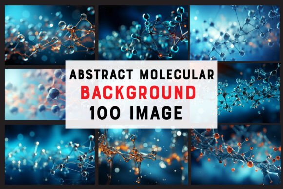 Abstract Molecular Structure Background