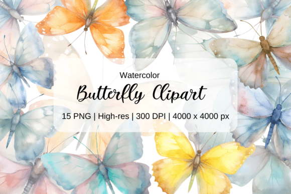Colorful Watercolor Butterfly Clipart: A Strategic Design Resource for Creatives and Entrepreneurs
