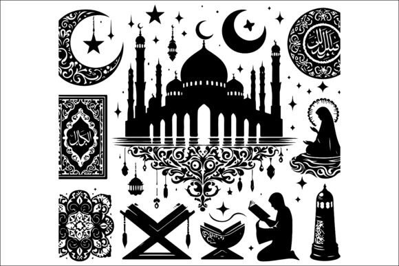 Creative Islamic Icons Pack Silhouette