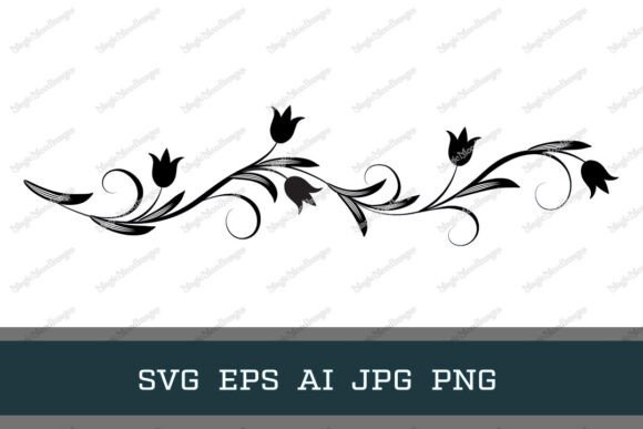 Floral Ornament Vintage Text Divider SVG: A Timeless Design Element for Creative Projects