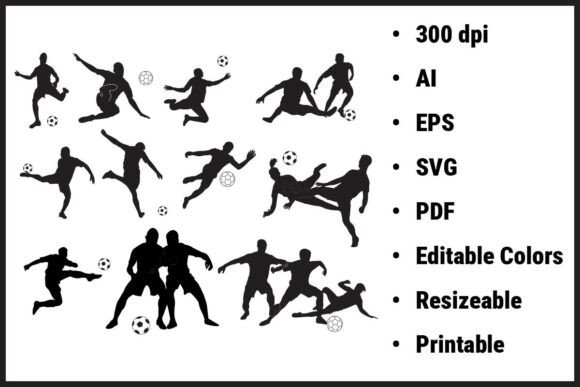 Football Player Dynamic Silhouettes: A Practical Tool for Creative and Branding Workflows