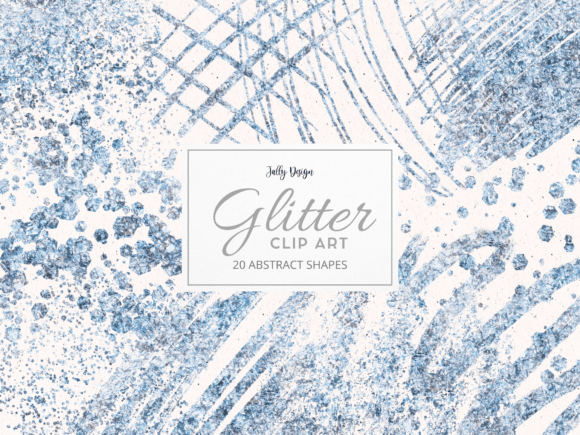 Light Blue Glitter Abstract Clip Art: Creative Solutions for Designers and Crafters