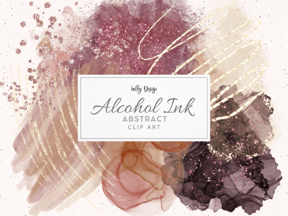 Luxury Beige Alcohol Ink Clip Art: Timeless Design for Modern Creative Projects