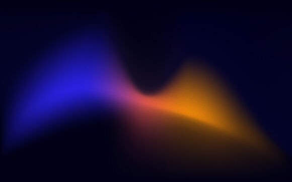 Modern Gradient Artwork with Neon Blue: A Dynamic Design Element