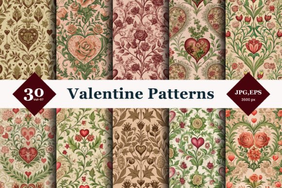 Valentine Seamless Patterns 07: Strategic Design Tools for Timeless Creative Projects
